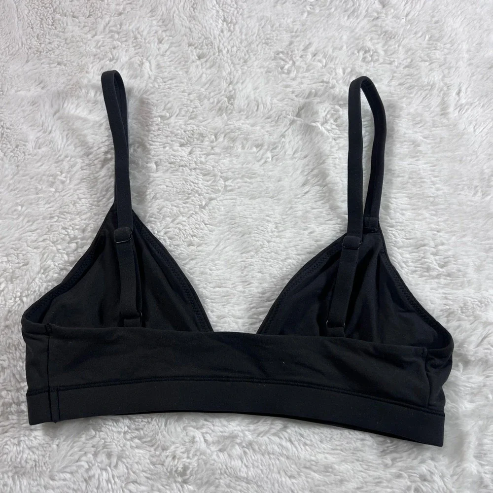 Skims Women's‎ Onyx Black Triangle Bralette Adjustable Straps Size XS 1687 NWOT - Picture 5 of 9